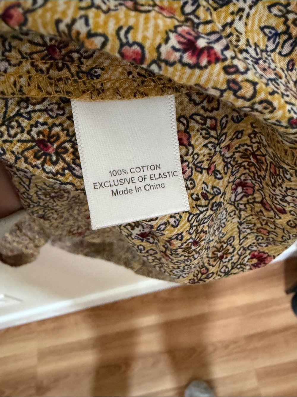 Evereve Mustard and Red Printed Boho Tunic - Picture 7 of 7